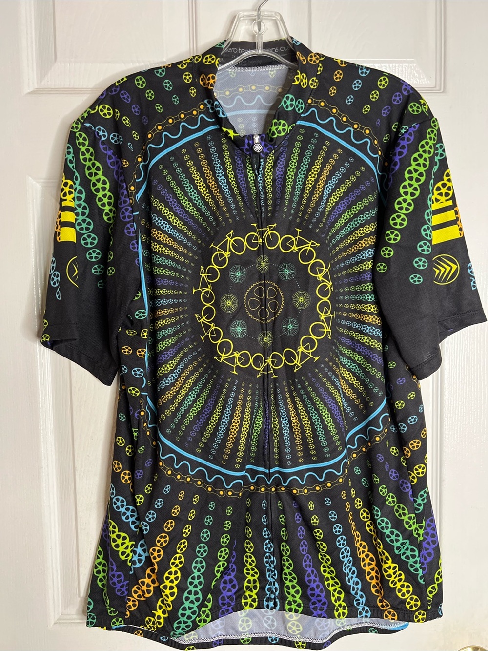 Aero Tech cycling Men’s jersey psychedelic geometry Bicycle Bikes Size 2X USA